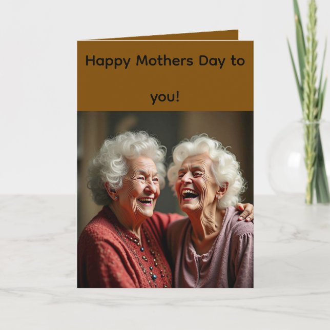 Folded Greeting Card for Mother's Day Kort (Framsida)