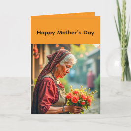 Folded Greeting Card for Mother's day Kort