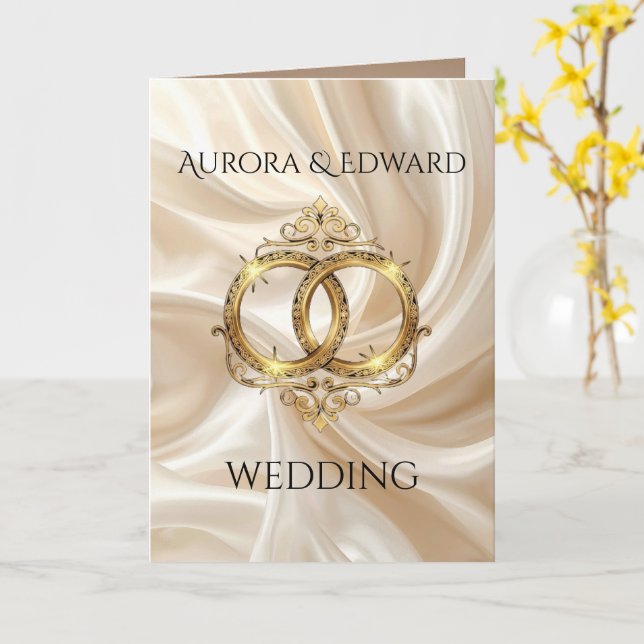 Folded Greeting Card Kort (Gul blomma)