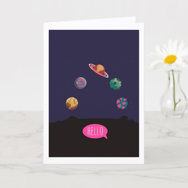Folded Greeting Card Kort (Liten växt)