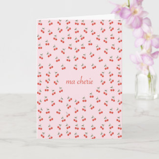 Folded greeting card Ma Cherie Kort