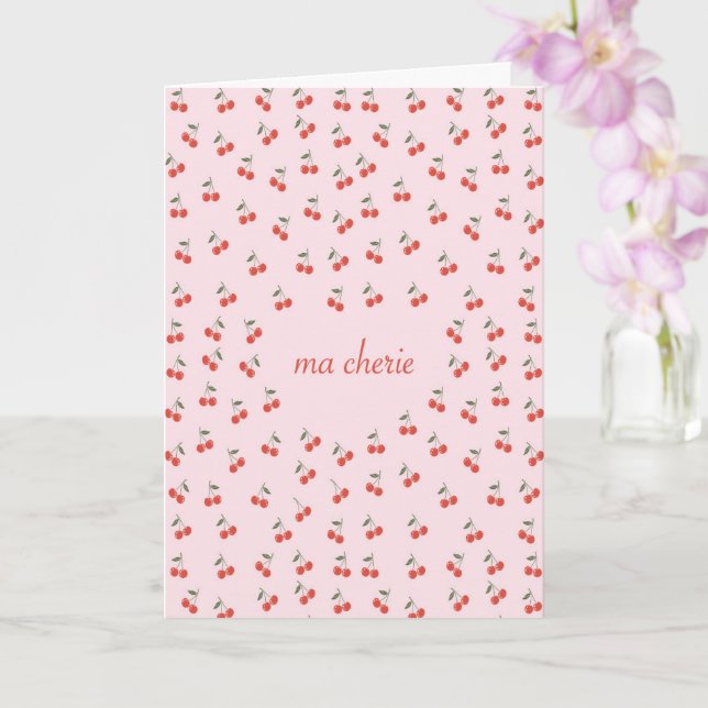 Folded greeting card Ma Cherie Kort (Orkide)