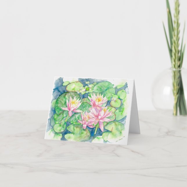 Folded greeting card with original artwork kort (Framsida)