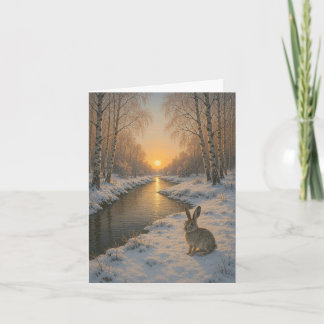 Folded New Year's card Helgkort