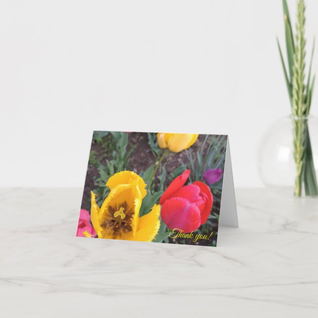 Folded Thank You Card Tack Kort (Framsida)