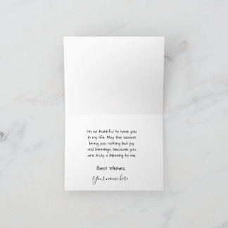 Folded Thank You Card Tack Kort