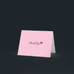 Folded Thank You Card Tack Kort<br><div class="desc">Don't forget to thank your guests with this thank you card!</div>