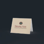 Folded Thank You Card Tack Kort<br><div class="desc">Thank your guests!</div>
