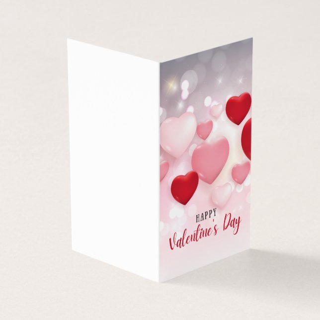 Folded Valentine Day Card Kort (Utsida)