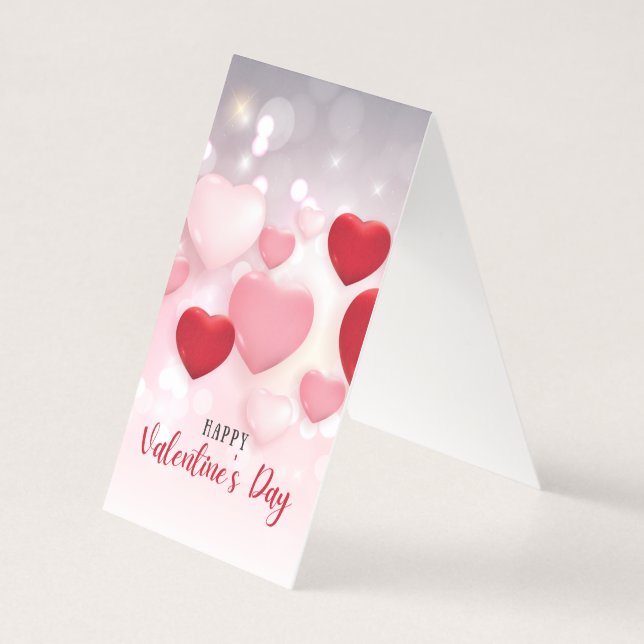 Folded Valentine Day Card Kort (Baksida)