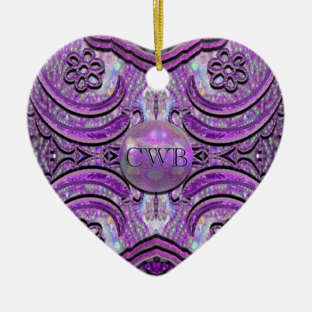 Foldiashire Passion Victorian Chic Julgransprydnad Keramik (Framsidan)