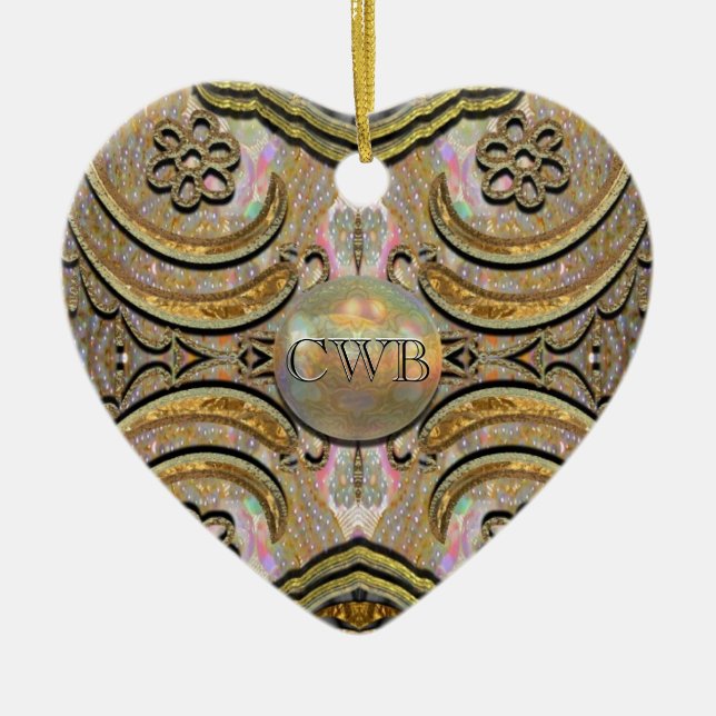 Foldiashire Victorian Chic Julgransprydnad Keramik (Framsidan)