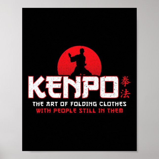 Folding Clothes - American Kenpo Karate - Karateka Poster (Framsidan)