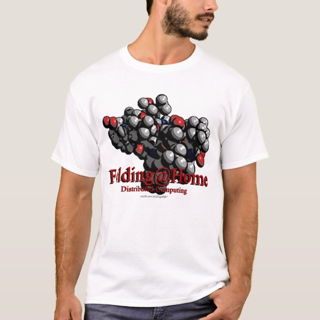 Folding@Home - tshirt T-shirt (Framsida)