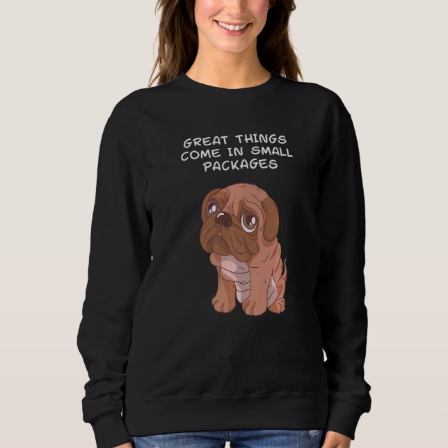 Folding Hund Shar Pei Bordeaux Great dane Hund Pup T Shirt (Framsida)