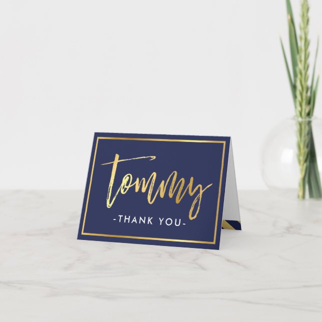 FOLED TACK mitzvah guld Tavy Blue (Framsida)