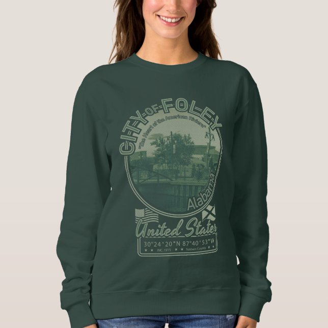 FOLEY ALABAMA - DOWNTOWN FOLEY CITY T SHIRT (Framsida)