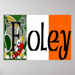 Foley Celtic Dragon Skriv ut Poster