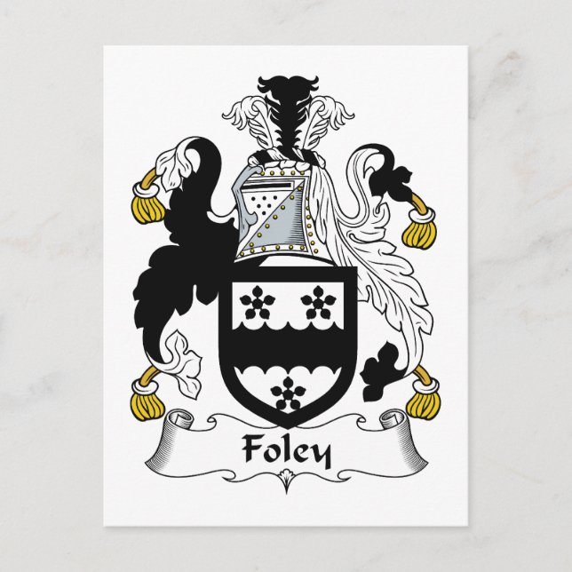 Foley Family Crest Vykort (Framsida)