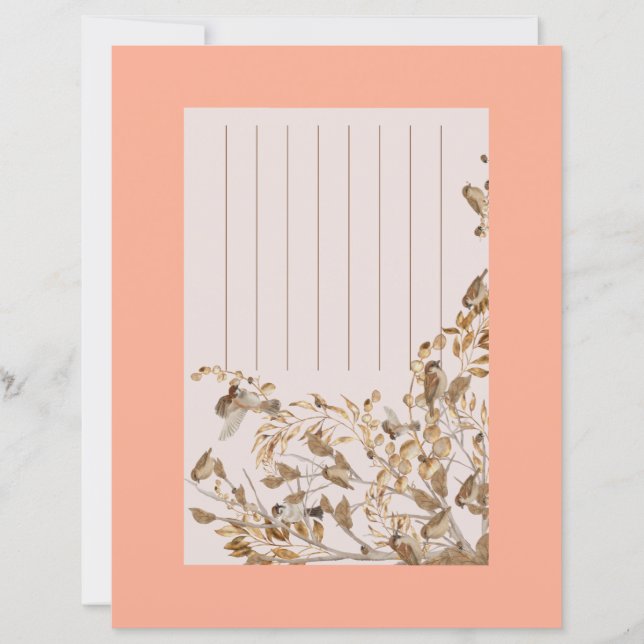 Folha pardais com envelope  (Framsida)