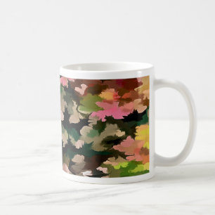 Foliage-Abstrakt i automatiska toner Kaffemugg