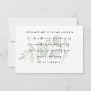 Foliage Funeral Bereavement Modern Tont Tack Kort