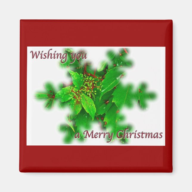 Foliage God jul Magnet (Framsidan)