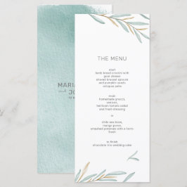 Foliage Modern Menu Meny