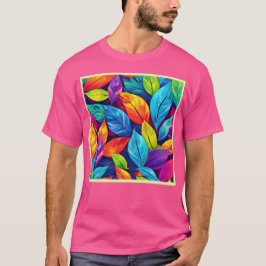Foliage Mönster Artwork T Shirt
