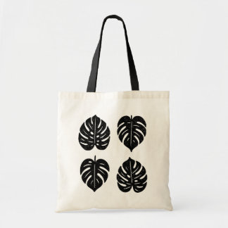 Foliage Monstera Tote Bag Tygkasse