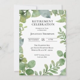 Foliage Pension Party Firande Inbjudningar