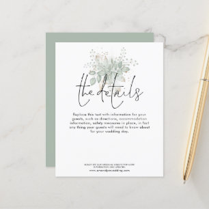 Foliage Script-hölje för detaljerad information om