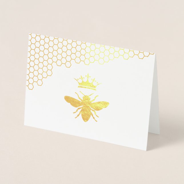 Folidrottning REAL guld Folierat Kort (Framsida)