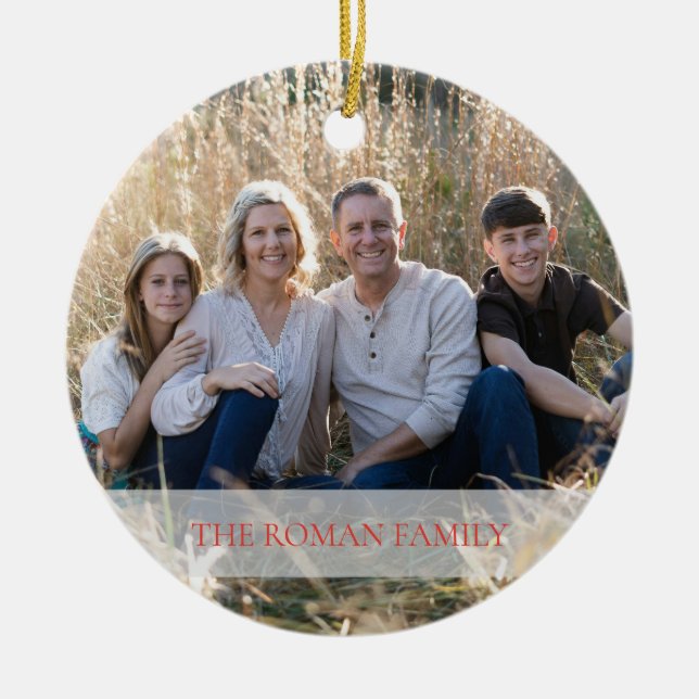 Folie andedräkt Fotomerry & Bright Helgdag Julgransprydnad Keramik (Framsidan)