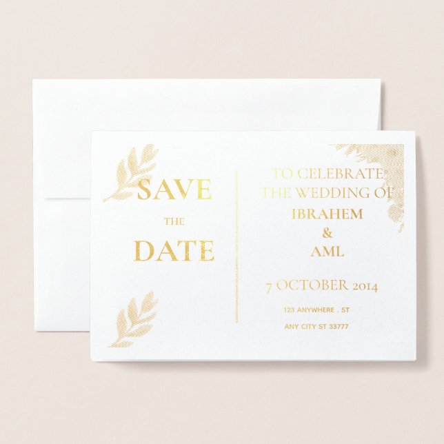 Folie Kort (Framsida med kuvert)