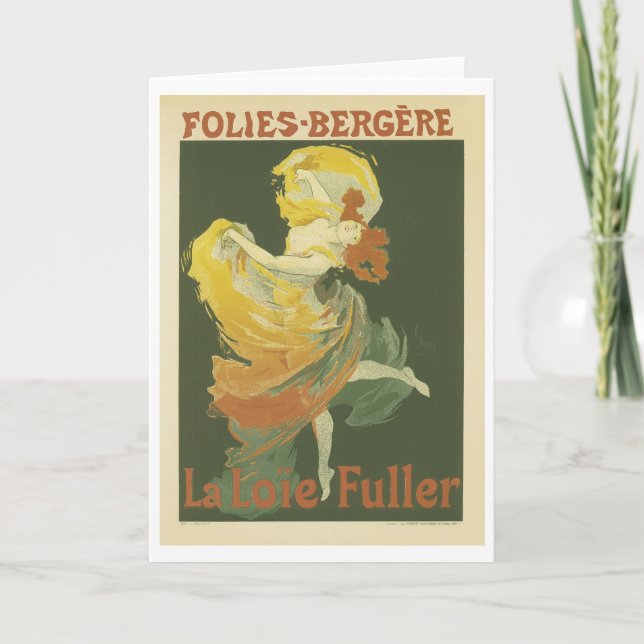 Folies-Bergere, Jules Cheret Kort (Framsida)
