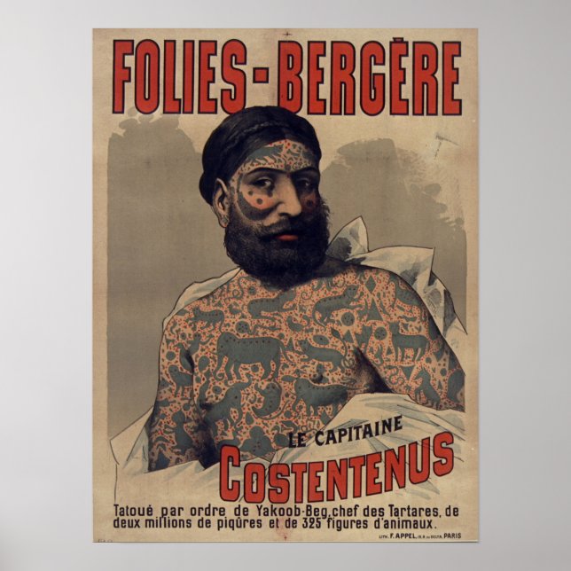 Folies-Bergère Le Capitaine Costentenus Poster (Framsidan)
