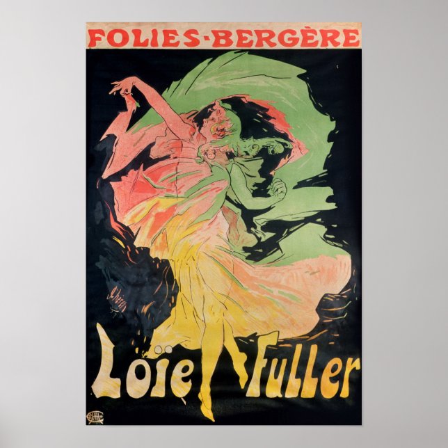 Folies Bergeres: Loie Fuller, France Poster (Framsidan)
