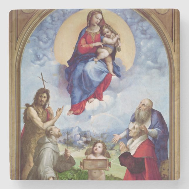 Folignoen Madonna, c.1511-12 Underlägg Sten (Framsidan)