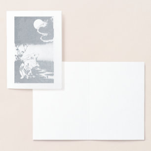 FOLIKANIN MED MÅNE-GREETKORT FOLIERAT KORT