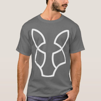 FoLine Art Abstrakt Minimalistic Animal Art Älskar T Shirt