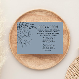 Folium Dusty Blue Bröllop Hotels Tilläggskort