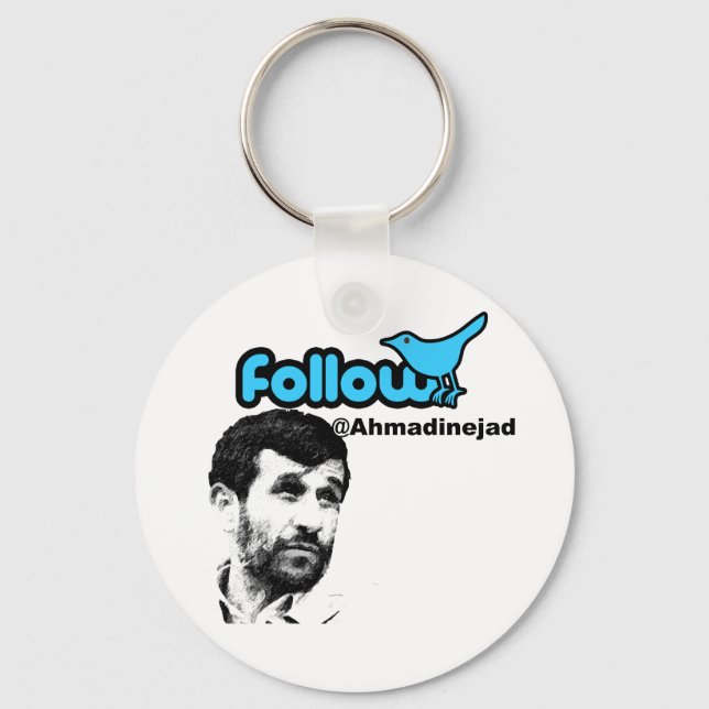 Följ Ahmadinejad Nyckelring (Framsida)