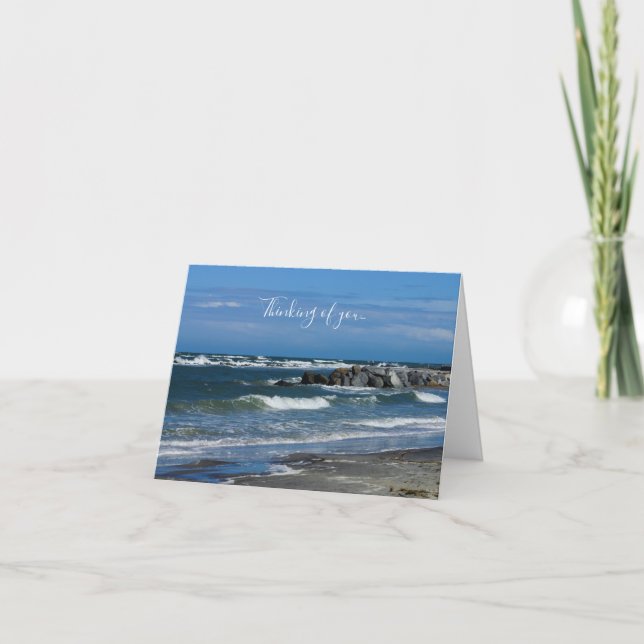 Följ Beach Atlantic Thinking Card Kort (Framsida)