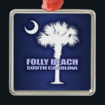 Följ Beach (P&C) Julgransprydnad Metall<br><div class="desc">Folly Beach,  South Carolina.</div>