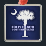 Följ Beach (P&C) Julgransprydnad Metall<br><div class="desc">Folly Beach,  South Carolina.</div>