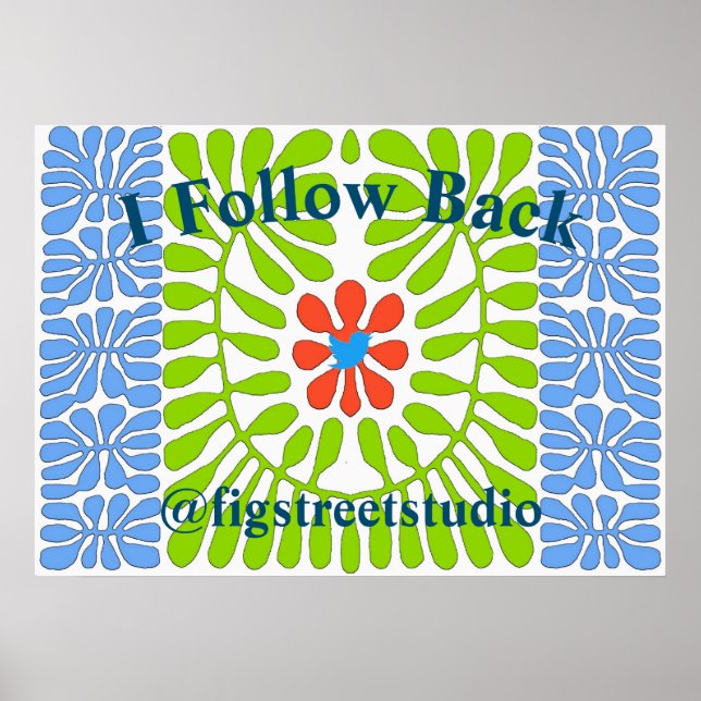 Följ Blåfågeln, Poster (Framsidan)