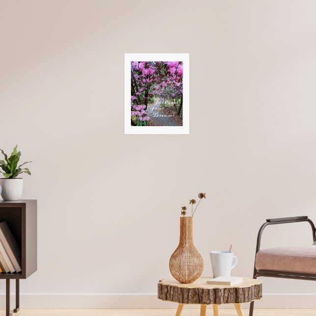 Följ Blommigten Dreams Garden Väg Poster (Vardagsrum 3)