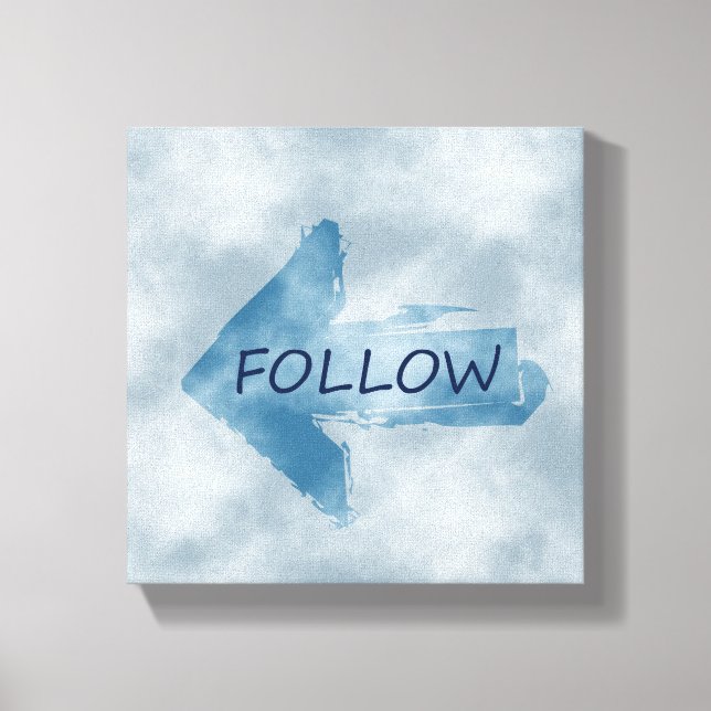 Följ Canvastryck (Framsida)