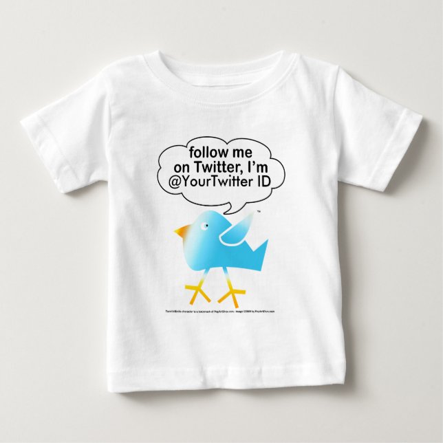 Följ den Me@ baby utslagsplats T-shirt (Framsida)